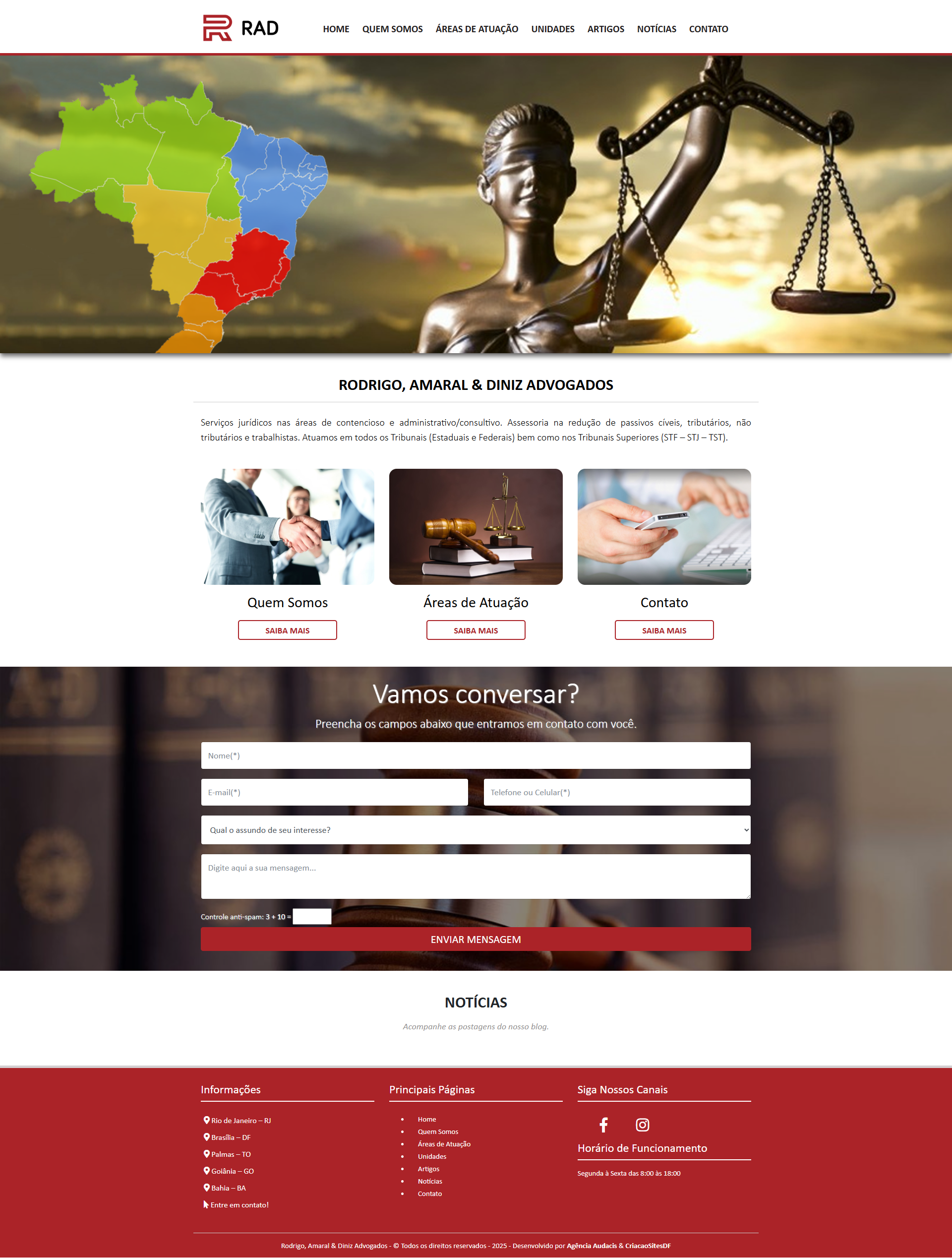 Site - WordPress - Rad Advocacia